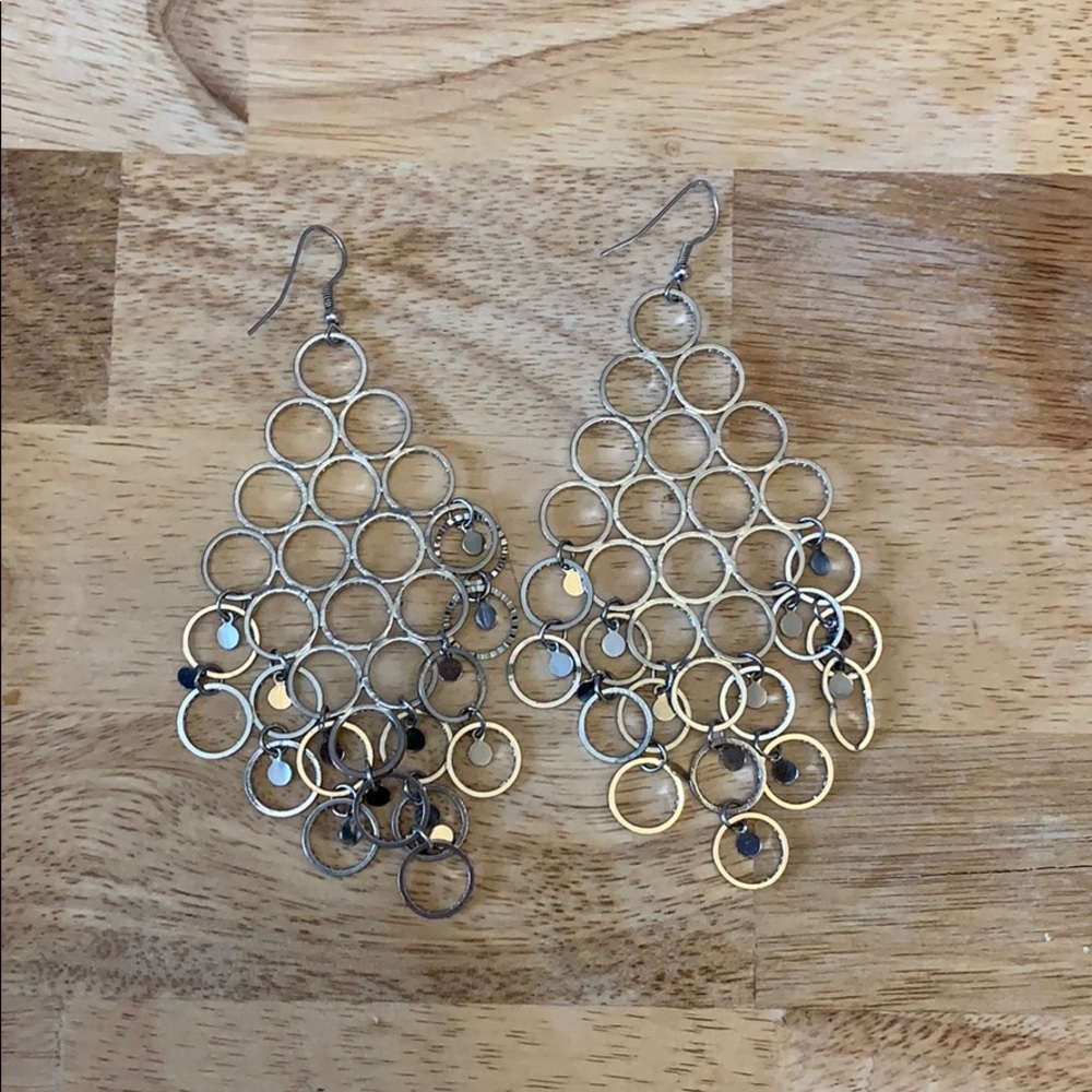 Dangle silver earrings